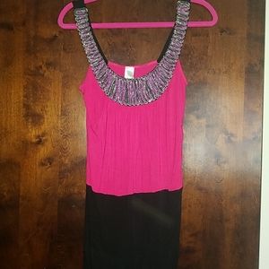 Bead embellished tank